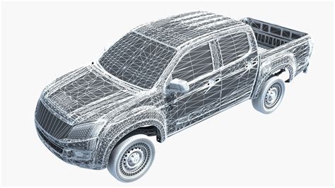 3d Pickup Truck Chassis X Ray Model Turbosquid 2066727