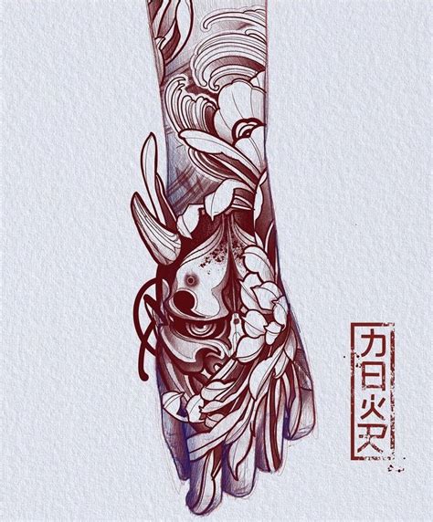 Irezumi Culture Tattoo Tr N Instagram Hannya Mask Kiku Art Design