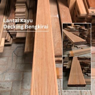 Jual Lantai Kayu Taman Tutup Chamber Kolam Ikan Koi Decking Bengkirai