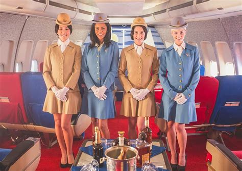 Pan Am Stewardess Uniforms Worn In The Late 60s Early 70s Pan Am Pan