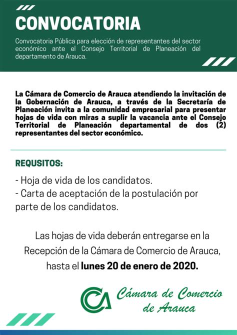 Convocatoria Pública Para Elección De Representantes Del Sector