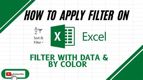 How To Apply Filter In Excel Filter Function In Excel How To