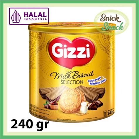 Jual Gizzi Milk Biscuit Selection Gr Biskuit Kaleng Dan Wafer Kurma