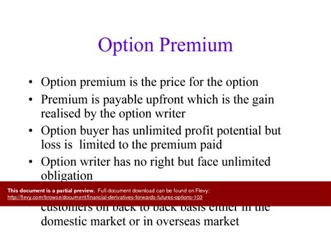 Ppt Financial Derivatives Forwards Futures Options 54 Slide Ppt