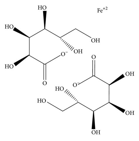 Molecular Structure Of Ferrous Gluconate Download Scientific Diagram