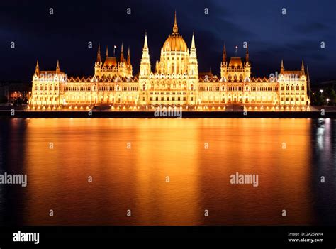 Parliament, Budapest, Hungary at night Stock Photo - Alamy