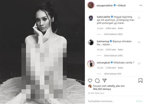 Anya Geraldine Bikin Geger Posting Foto Telanjang Baim Wong Ikut