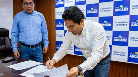 Gobierno Regional de Áncash y Municipalidad Distrital de Marca firman