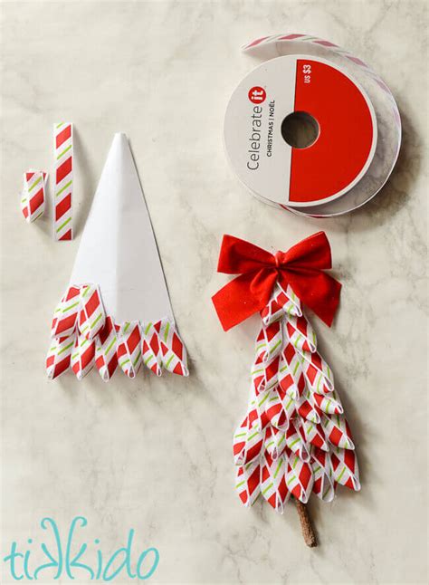 Easy Diy Ribbon Christmas Tree T Tag Or Christmas Ornament Tutorial