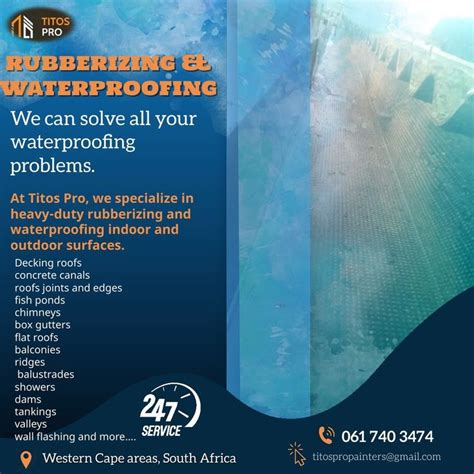 Heavy Duty Waterproofing And Rubberizing Both Indoor And Outdoor Cape