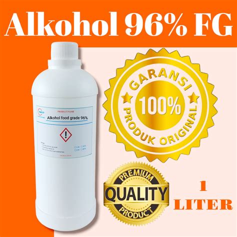 Jual Alkohol 96 Food Grade 1 Liter Shopee Indonesia