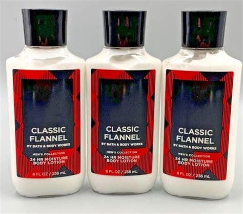 Bath And Body Works CLASSIC FLANNEL BODY LOTION 8 FL OZ 236 ML SET