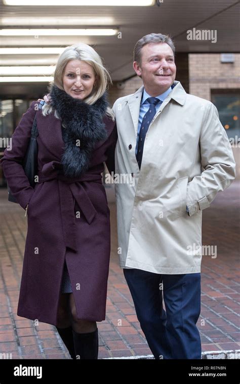 Conservative Mp Craig Mackinlay With His Wife Kati Outside Southwark Crown Court In London