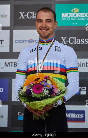 Schurter Nino Vainqueur Lors Du Podium Uci Mountain Bike World