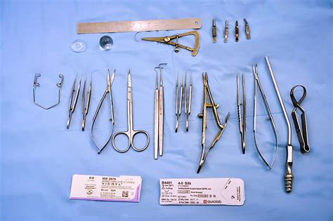 A - Instruments and sutures needed for enucleation and imp… | Flickr