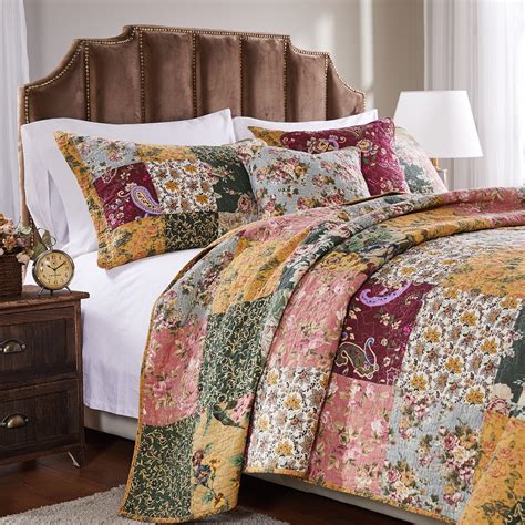 Greenland Home Fashions Antique Chic Quilt Bonus Set With Decorative