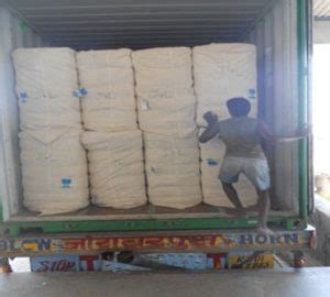 Raw cotton bale container loading inspection-Weight on Weigh Bridge and ...