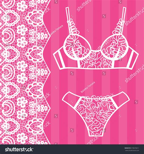 Hand Drawn Lingerie Panty Bra Set Stock Vector Royalty Free