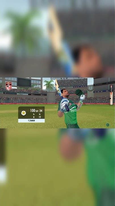 F•zaman Beautiful 100 Runs🔥🔥😱👀 Real Cricket 22🏏gaming Realcricket22