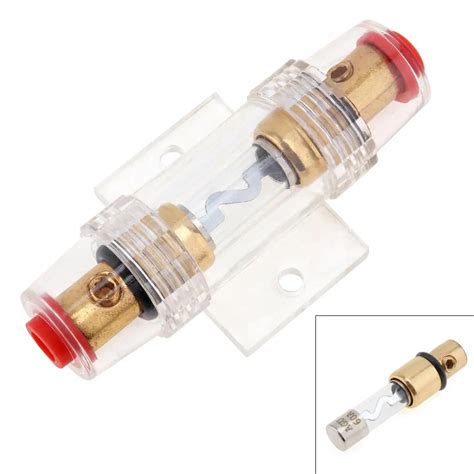 Dc 12v Universal Car Audio Refit Fuse Holder 8 Gauge 60a Car Stereo