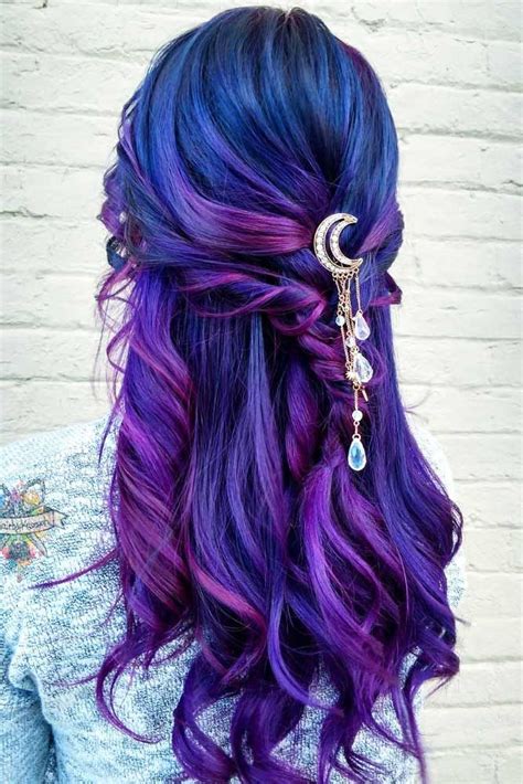 Best Purple And Blue Hair Looks Bright Hair Hair Styles Hair Color