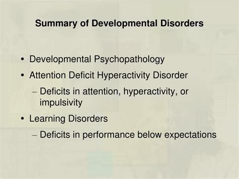 chapter  developmental disorders cognitive disorders
