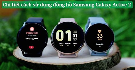 Chi Tiết Cách Sử Dụng đồng Hồ Samsung Galaxy Active 2