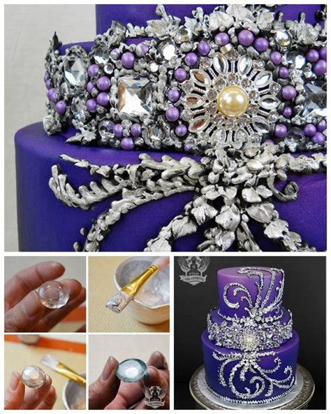 Gorgeous Cake With Edible Diamonds Edible Diamonds Edible Art