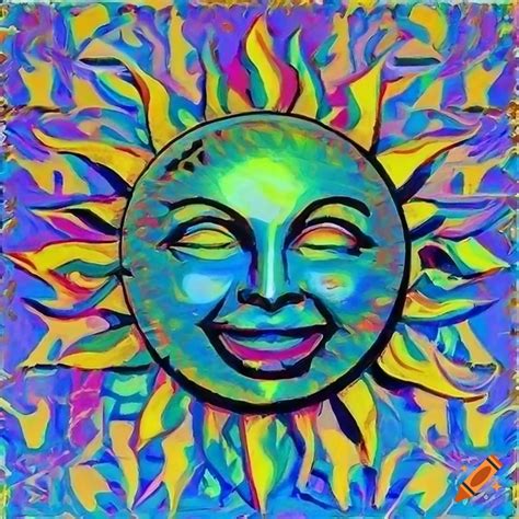 Smiling Sun In Classical Pop Art Style On Craiyon