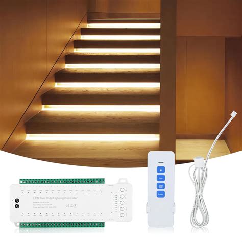 Srora Stair Lights Motion Sensor, LED Stair Light Controller, 28 Steps