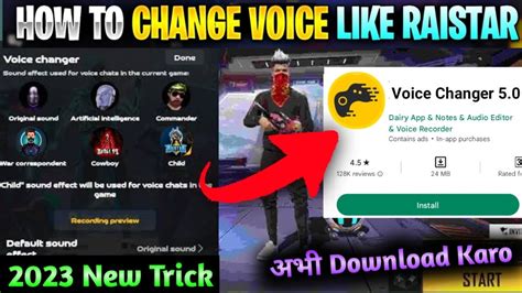 How To Change Voice In Free Fire Game Turbo Voice Changer Voice