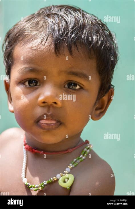 Closeup of Tamil baby girl's face Stock Photo - Alamy