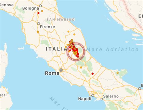 Terremoto Nuova Forte Scossa Scuote Il Centro Italia Nella Notte