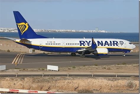 Ei Haw Ryanair Boeing Max Lanzarotespotter Ryanair