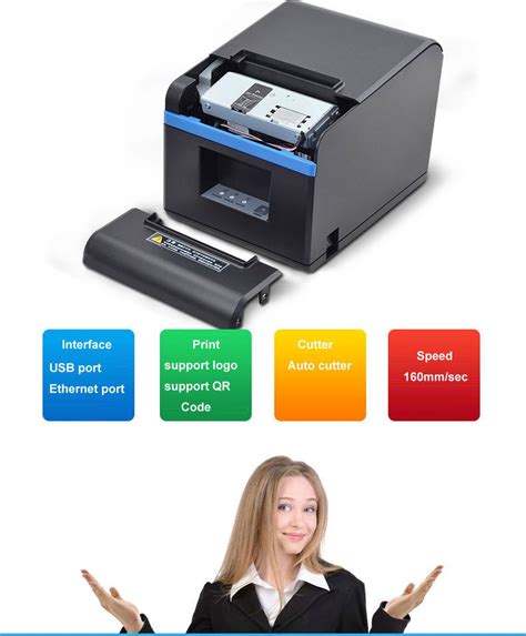 Symbaya Imprimante de reçus Printer thermique Imprimantes d