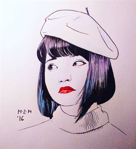 Matt Mas on Instagram: “Beret #drawing #art #sketch #illustration #inkart #ink #comic #arts_help ...