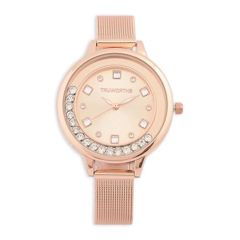 Rose Gold Mesh Watch 3129186 Truworths