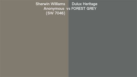 Sherwin Williams Anonymous Sw 7046 Vs Dulux Heritage Forest Grey Side