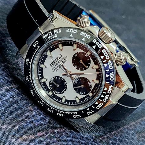 Jam Tangan Homage Seiko Mods Cosmograph Daytona Panda Paul Newman