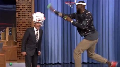 Video LeBron James Dunks On Jimmy Fallon S Face Kind Of Newshub