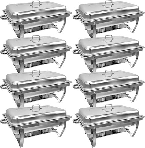 Amazon JSTUOKE 8 Pack Chafing Dish Buffet Set High Grade 8QT