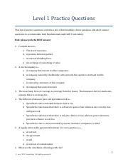 Practice Questions For Caib Level Exam Preparation Course Hero