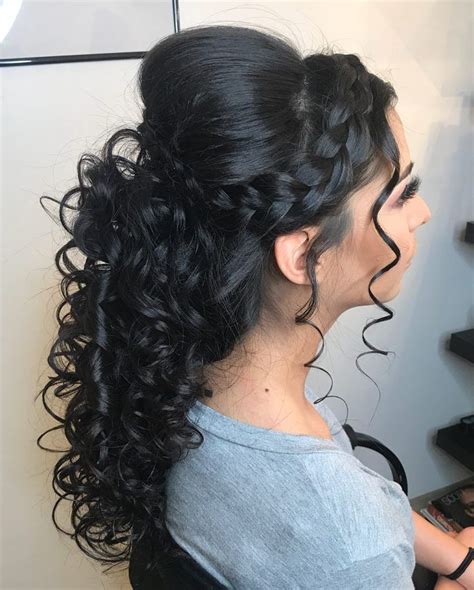 Half Up Half Down Quinceanera Hairstyles Cute Quincea Era Hairstyles