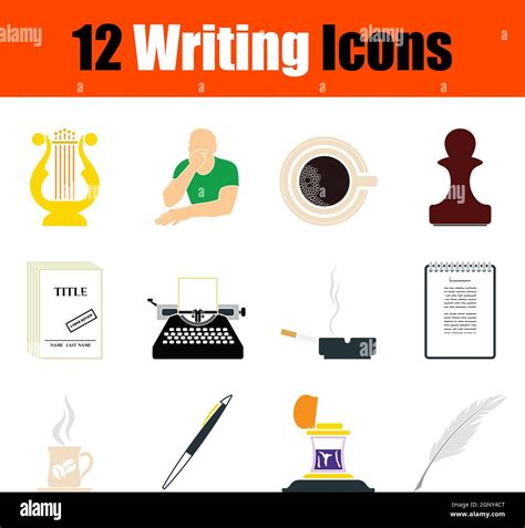 Writing Icon Set Stock Vector Image And Art Alamy