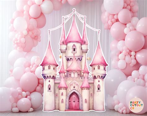 Big Cutout Castle Cutout Princess Pink Castle Prop Princess Party