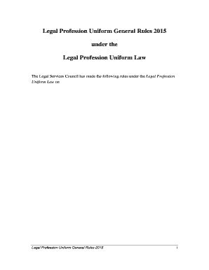 Fillable Online Legal Profession Uniform Law Fax Email Print Pdffiller