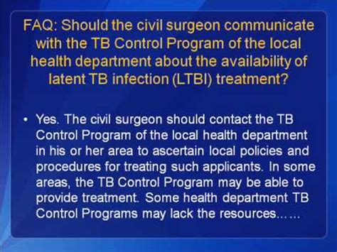 TB Technical Instructions For Civil Surgeons Implications For Health