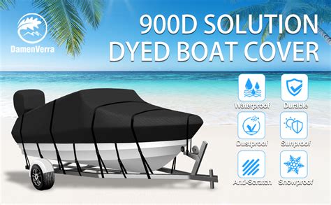 Amazon Boat Cover 14 16 Ft Feet 900D Waterproof Solution Dyed