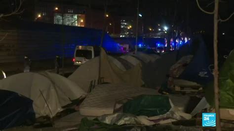 Paris Migrant Camp Cleared More Than 1400 People Taken To State