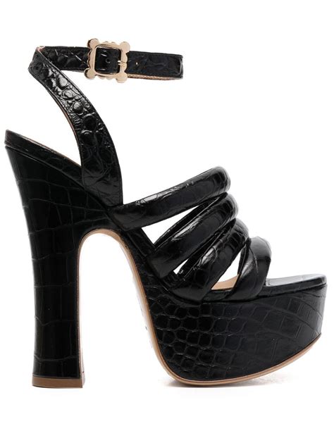 Vivienne Westwood 150mm Crocodile Platform Sandals Black Farfetch